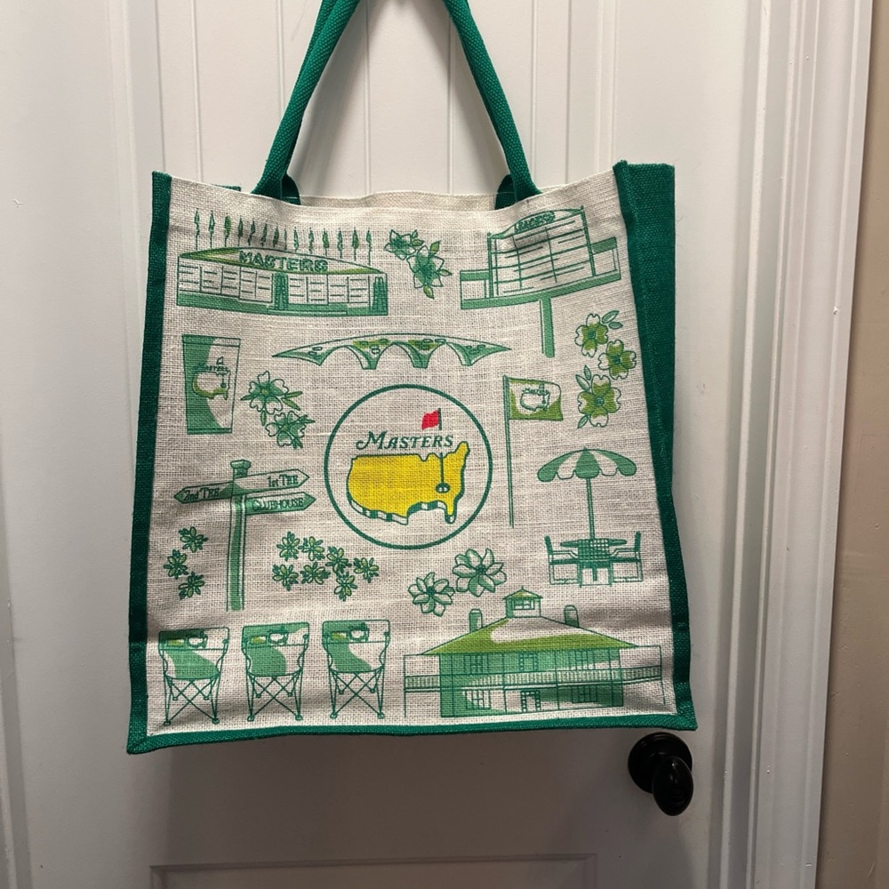 2025 Masters JUTE BEACH TOTE Bag!  From AUGUSTA NATIONAL!